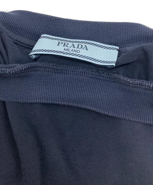 PRADA（プラダ）PRADA (プラダ) 半袖Tシャツ ネイビー サイズ:Ⅿの古着・服飾アイテム