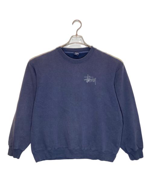 stussy（ステューシー）stussy (ステューシー) ボロドラゴンプリントスウェット ネイビー サイズ:Ⅿの古着・服飾アイテム