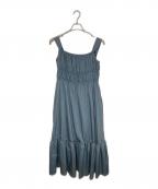 HER LIP TOハーリップトゥ）の古着「Double Bow Summer Long Dress」｜ブルー
