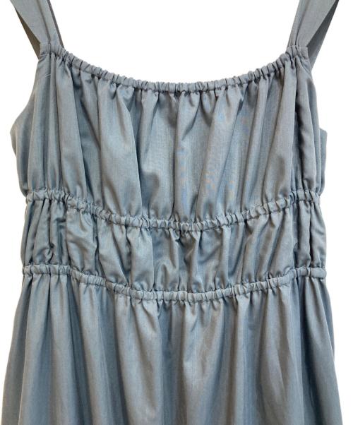 HER LIP TO（ハーリップトゥ）Her lip to (ハーリップトゥ) Double Bow Summer Long Dress ブルー サイズ:Ⅿの古着・服飾アイテム