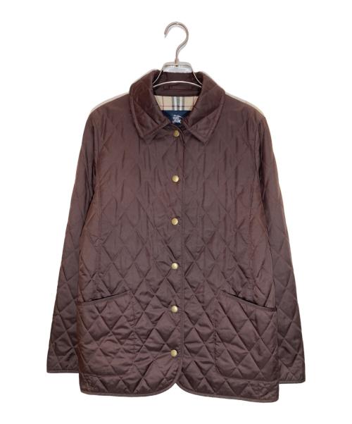 BURBERRY LONDON（バーバリーロンドン）BURBERRY LONDON (バーバリーロンドン) 裏地ノバチェックキルティングジャケット ブラウン サイズ:SIZE 9の古着・服飾アイテム