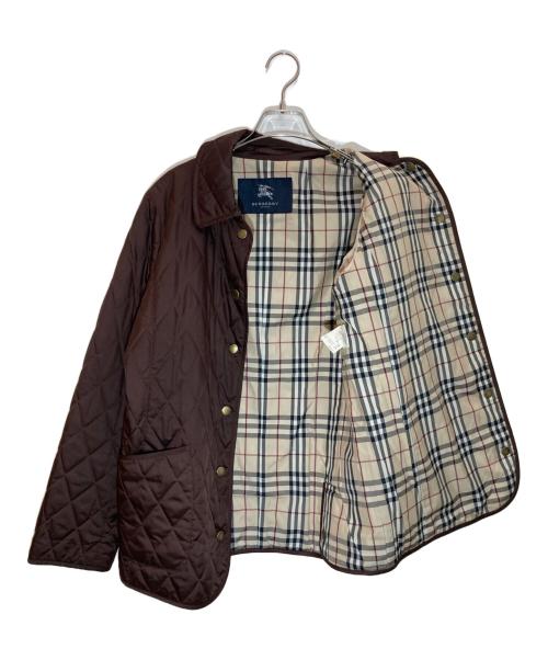 BURBERRY LONDON（バーバリーロンドン）BURBERRY LONDON (バーバリーロンドン) 裏地ノバチェックキルティングジャケット ブラウン サイズ:SIZE 9の古着・服飾アイテム