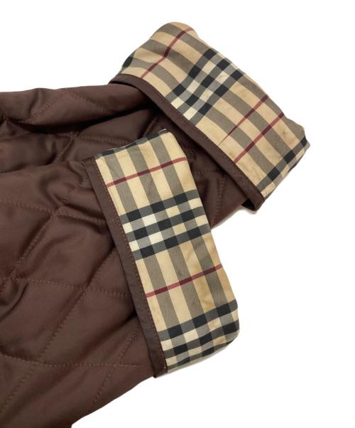 BURBERRY LONDON（バーバリーロンドン）BURBERRY LONDON (バーバリーロンドン) 裏地ノバチェックキルティングジャケット ブラウン サイズ:SIZE 9の古着・服飾アイテム