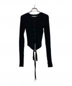 anukeアンヌーク）の古着「Cachecoeur Knit Cardigan」｜ブラック