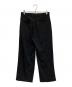 Chikashitsu + (チカシツプラス) stripe tuck slacks ブラック サイズ:S：5000円