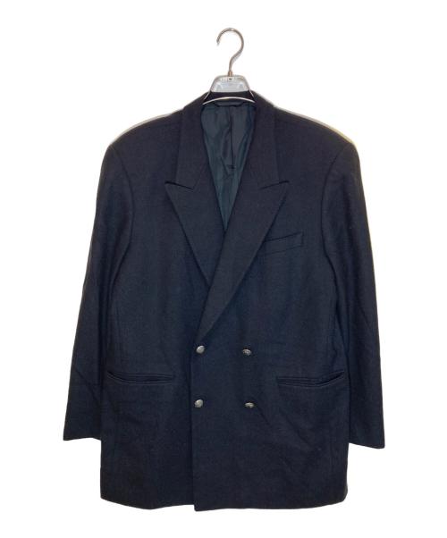 Christian Dior（クリスチャン ディオール）Christian Dior (クリスチャン ディオール) ウールカシミヤダブルジャケット ブラック サイズ:SIZE LLの古着・服飾アイテム