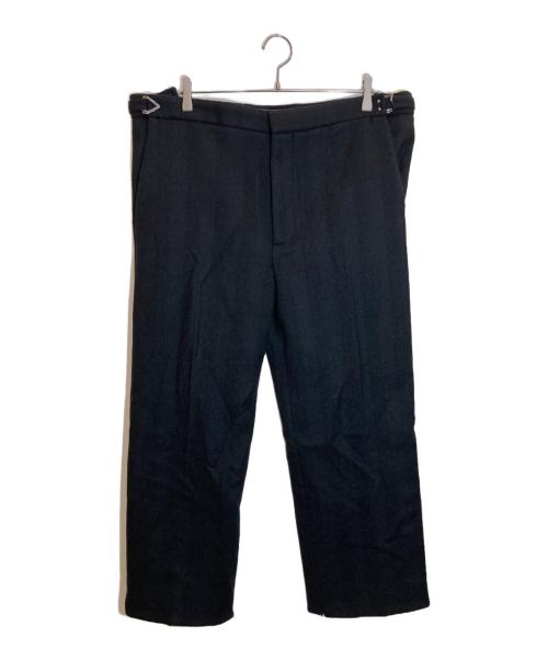 BOTTEGA VENETA（ボッテガベネタ）BOTTEGA VENETA (ボッテガベネタ) Wool Pants Zip Slacks ブラック サイズ:52の古着・服飾アイテム