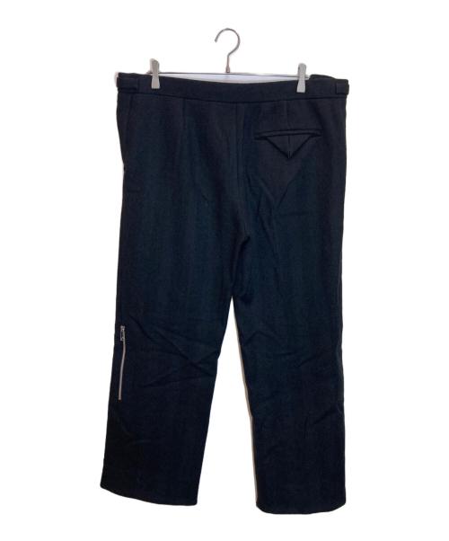 BOTTEGA VENETA（ボッテガベネタ）BOTTEGA VENETA (ボッテガベネタ) Wool Pants Zip Slacks ブラック サイズ:52の古着・服飾アイテム