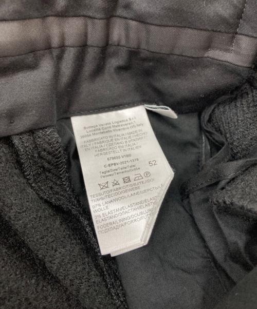 BOTTEGA VENETA（ボッテガベネタ）BOTTEGA VENETA (ボッテガベネタ) Wool Pants Zip Slacks ブラック サイズ:52の古着・服飾アイテム