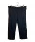 BOTTEGA VENETA（ボッテガベネタ）の古着「Wool Pants Zip Slacks」｜ブラック