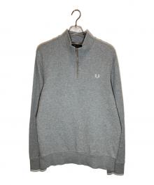 FRED PERRY（フレッドペリー）の古着「ハーフジップスウェット」｜グレー