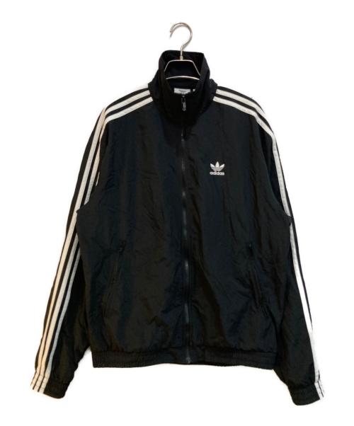 adidas（アディダス）adidas (アディダス) アディカラー ウーブン ファイヤーバード トラックトップ ブラック サイズ:Lの古着・服飾アイテム