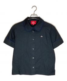Vivienne Westwood RED LABEL（ヴィヴィアンウエストウッドレッドレーベル）の古着「ラウンドカラーシャツ」｜ブラック
