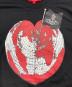 中古・古着 Vivienne Westwood RED LABEL (ヴィヴィアンウエストウッドレッドレーベル) ハートアースプリントロングスリーブカットソー ブラック サイズ:01：9000円