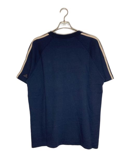 adidas（アディダス）adidas (アディダス) ロゴ刺繍Tシャツ ネイビー サイズ:SIZE X0の古着・服飾アイテム