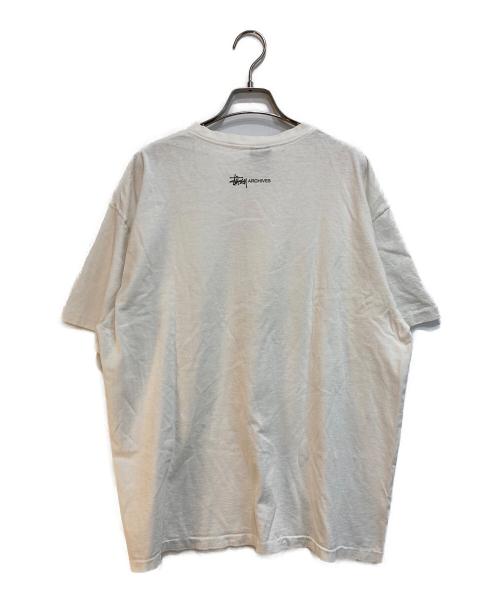 stussy（ステューシー）stussy (ステューシー) プリントTシャツ ホワイト サイズ:XLの古着・服飾アイテム