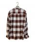 FOLL (フォル) summer modal check open collar shirt ブラウン×グレー サイズ:SIZE 2：14000円