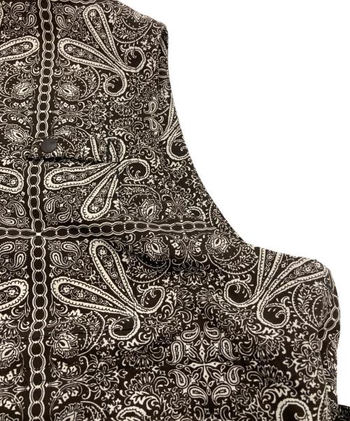 DAIWA PIER39（ダイワ ピア39）DAIWA PIER39 (ダイワ ピア39) W’s TECH OVER VEST PAISLEY ブラウン×ホワイト サイズ:Ⅿの古着・服飾アイテム