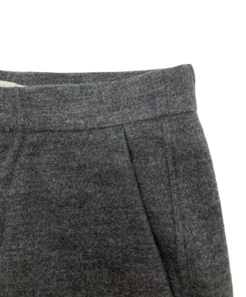 GALERIE VIE（ギャルリーヴィー）GALERIE VIE (ギャルリーヴィー) ウールナイロン ワイドクロップドパンツ グレー サイズ:SIZE S (36)の古着・服飾アイテム