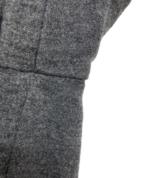 GALERIE VIE（ギャルリーヴィー）GALERIE VIE (ギャルリーヴィー) ウールナイロン ワイドクロップドパンツ グレー サイズ:SIZE S (36)の古着・服飾アイテム