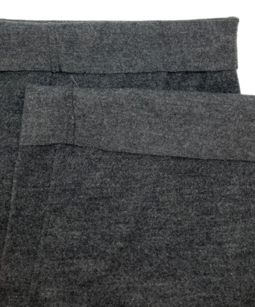 GALERIE VIE（ギャルリーヴィー）GALERIE VIE (ギャルリーヴィー) ウールナイロン ワイドクロップドパンツ グレー サイズ:SIZE S (36)の古着・服飾アイテム