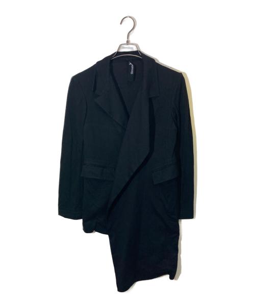 GROUND Y（グラウンドワイ）GROUND Y (グラウンドワイ) Asymmetrical Jacket ブラック サイズ:SIZE 1の古着・服飾アイテム