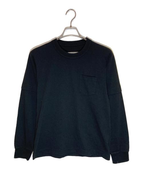 sacai（サカイ）sacai (サカイ) カットソー ブラック サイズ:SIZE 1の古着・服飾アイテム