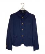 COMME des GARCONS COMME des GARCONSコムデギャルソン コムデギャルソン）の古着「Polyester Round Collar 4B Jacket」｜ネイビー