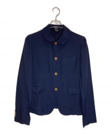 COMME des GARCONS COMME des GARCONS（コムデギャルソン コムデギャルソン）の古着「Polyester Round Collar 4B Jacket」｜ネイビー