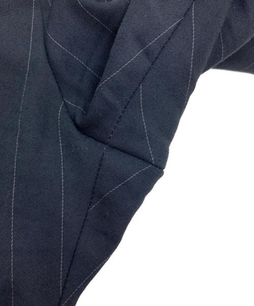 Acne studios（アクネ ストゥディオズ）ACNE STUDIOS (アクネ ストゥディオズ) ストライプフレアスラックス ネイビー サイズ:SIZE 32の古着・服飾アイテム