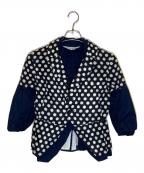 COMME des GARCONS COMME des GARCONSコムデギャルソン コムデギャルソン）の古着「レイヤードドットジャケット」｜ネイビー