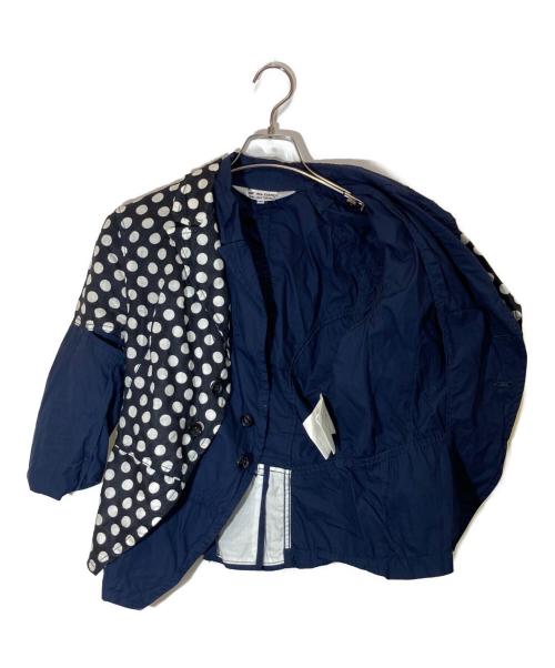 COMME des GARCONS COMME des GARCONS（コムデギャルソン コムデギャルソン）COMME des GARCONS COMME des GARCONS (コムデギャルソン コムデギャルソン) レイヤードドットジャケット ネイビー サイズ:Mの古着・服飾アイテム