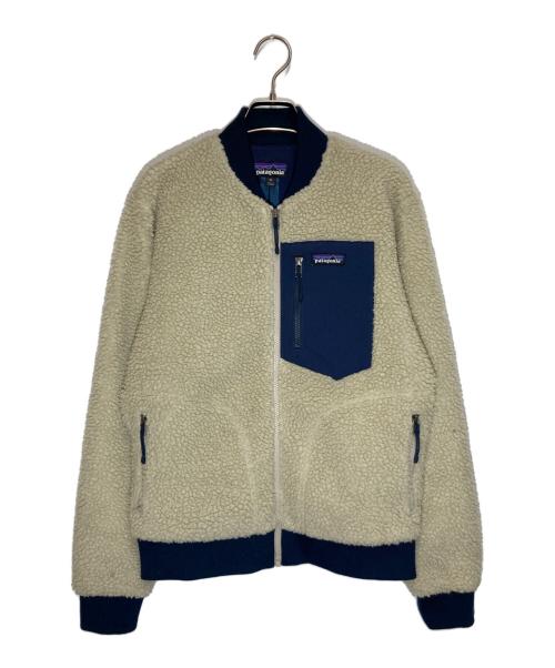 Patagonia（パタゴニア）Patagonia (パタゴニア) M's Retro-X Bomber Jacket ベージュ×ネイビー サイズ:XSの古着・服飾アイテム