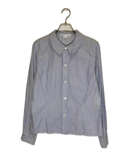 COMME des GARCONS COMME des GARCONS（コムデギャルソン コムデギャルソン）COMME des GARCONS COMME des GARCONS (コムデギャルソン コムデギャルソン) ストライプシャツ ブルー サイズ:SIZE Mの古着・服飾アイテム