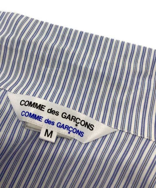 COMME des GARCONS COMME des GARCONS（コムデギャルソン コムデギャルソン）COMME des GARCONS COMME des GARCONS (コムデギャルソン コムデギャルソン) ストライプシャツ ブルー サイズ:SIZE Mの古着・服飾アイテム