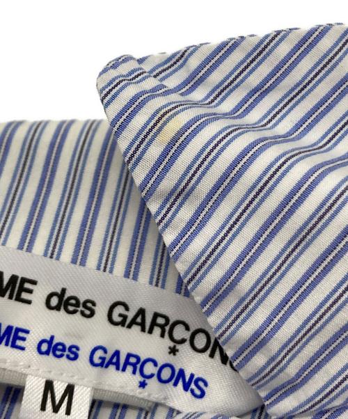 COMME des GARCONS COMME des GARCONS（コムデギャルソン コムデギャルソン）COMME des GARCONS COMME des GARCONS (コムデギャルソン コムデギャルソン) ストライプシャツ ブルー サイズ:SIZE Mの古着・服飾アイテム