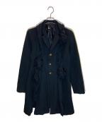 COMME des GARCONS COMME des GARCONSコムデギャルソン コムデギャルソン）の古着「立体デザインロングジャケット」｜ブラック