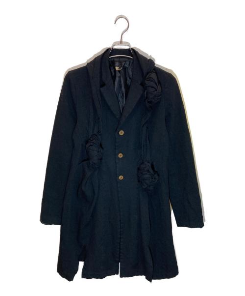 COMME des GARCONS COMME des GARCONS（コムデギャルソン コムデギャルソン）COMME des GARCONS COMME des GARCONS (コムデギャルソン コムデギャルソン) 立体デザインロングジャケット ブラック サイズ:Ⅿの古着・服飾アイテム