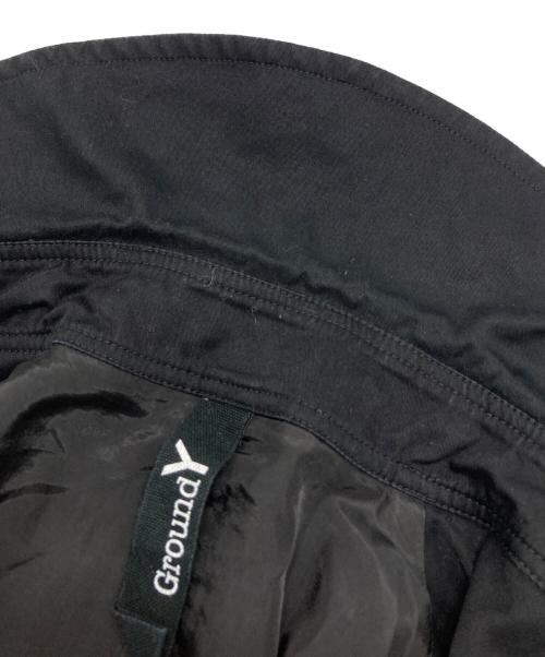 GROUND Y（グラウンドワイ）GROUND Y (グラウンドワイ) コットン ロング トレンチベスト ブラック サイズ:1の古着・服飾アイテム