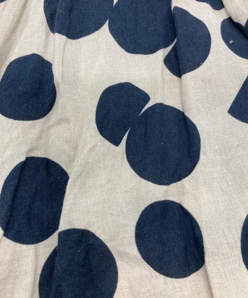 COMME des GARCONS COMME des GARCONS（コムデギャルソン コムデギャルソン）COMME des GARCONS COMME des GARCONS (コムデギャルソン コムデギャルソン) リネンドットパンツ ブラック×ベージュ サイズ:SIZE Sの古着・服飾アイテム