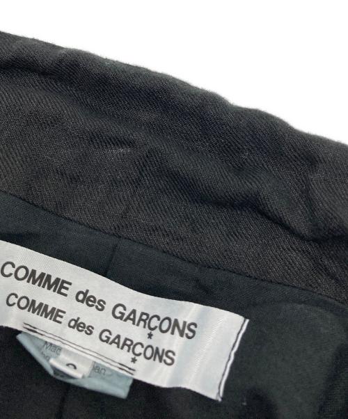 COMME des GARCONS COMME des GARCONS（コムデギャルソン コムデギャルソン）COMME des GARCONS COMME des GARCONS (コムデギャルソン コムデギャルソン) リネンロングコート ブラック サイズ:Sの古着・服飾アイテム