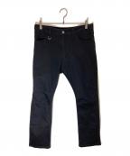 uniform experimentユニフォームエクスペリメント）の古着「KNEETUCK 5POCKET SLIM-FIT PANTS」｜ブラック