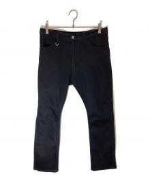uniform experiment（ユニフォームエクスペリメント）の古着「KNEETUCK 5POCKET SLIM-FIT PANTS」｜ブラック