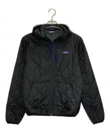 Patagonia（パタゴニア）の古着「ダイアモンドキルテッドボマーフーディ」｜ブラック