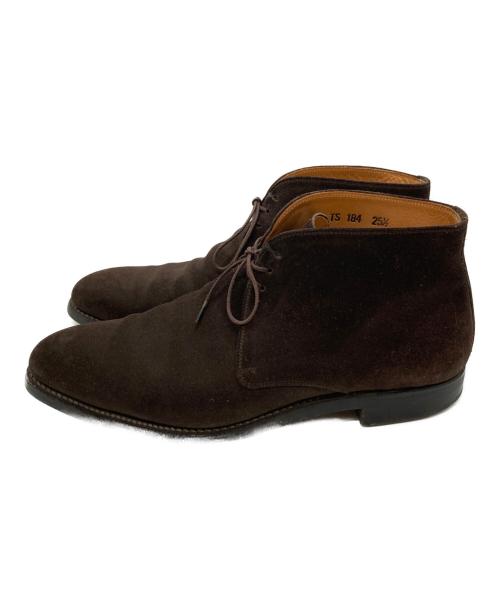 SCOTCH GRAIN（スコッチグレイン）SCOTCH GRAIN (スコッチグレイン) チャッカブーツ ブラウン サイズ:25.5の古着・服飾アイテム