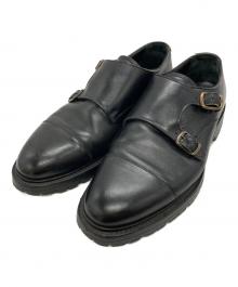 JOSEPH CHEANEY（ジョセフチーニー）の古着「ダブルモンクストラップシューズ」｜ブラック