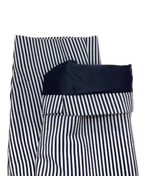 BOSS HUGO BOSS（ボス ヒューゴボス）BOSS HUGO BOSS (ボス ヒューゴボス) シアサッカージャケット ブルー×ホワイト サイズ:48の古着・服飾アイテム