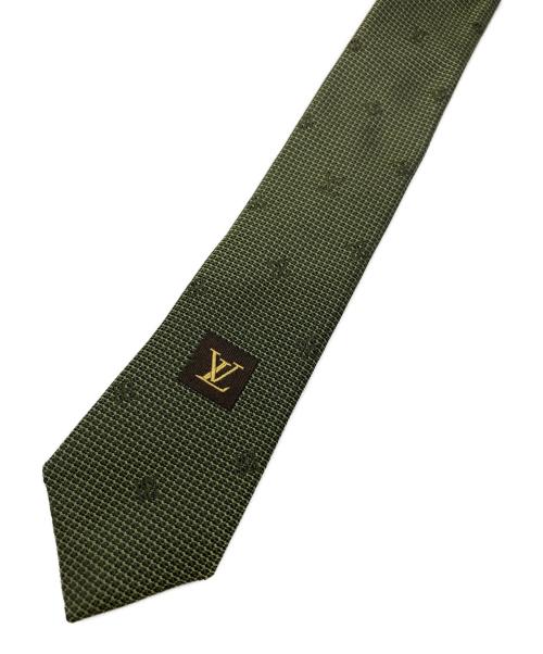 LOUIS VUITTON（ルイ ヴィトン）LOUIS VUITTON (ルイ ヴィトン) シルクネクタイ グリーン サイズ:-の古着・服飾アイテム