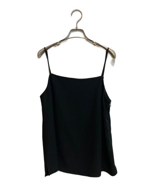23区（ニジュウサンク）23区 (ニジュウサンク) ストレッチジョーゼット キャミソール ブラック サイズ:SIZE 40の古着・服飾アイテム
