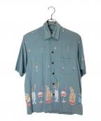 Sun Surfサンサーフ）の古着「アロハシャツ」｜ブルー